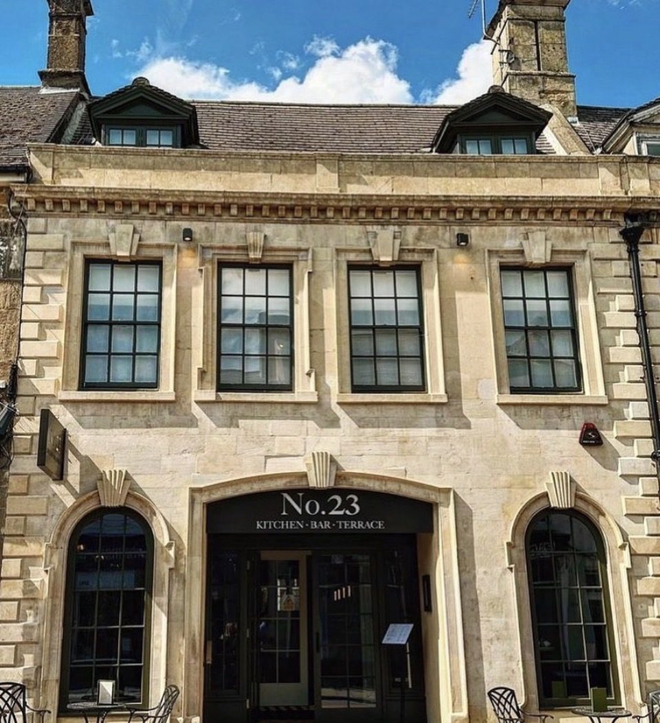 No. 23 — period stone facade, Kitchen Bar Terrace